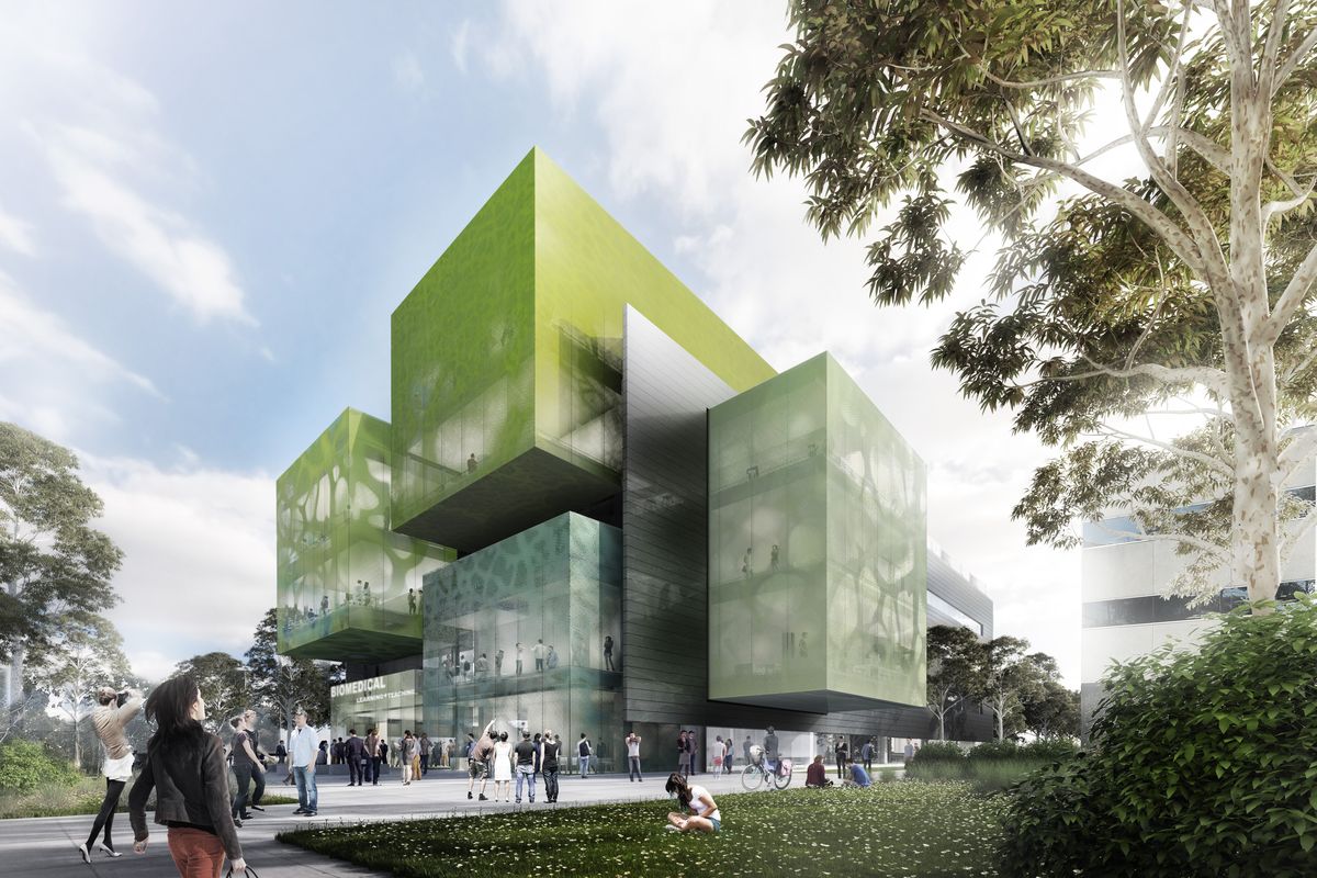 Monash University’s Biomedical building takes shape ArchitectureAu
