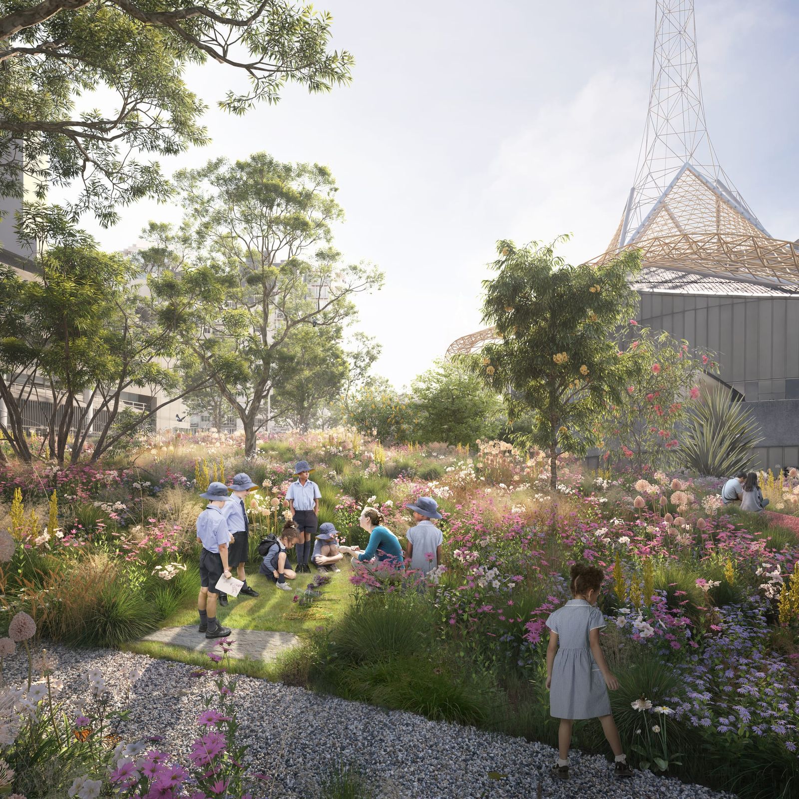 Darcstudio Renders Final designs for Melbourne Arts Precinct garden unveiled | Landscape ...
