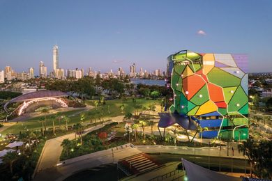 HOTA Gallery is the third realized structure in a masterplan for the Gold Coast’s cultural and landscape precinct, completed by ARM in collaboration with landscape architect Topotek 1.