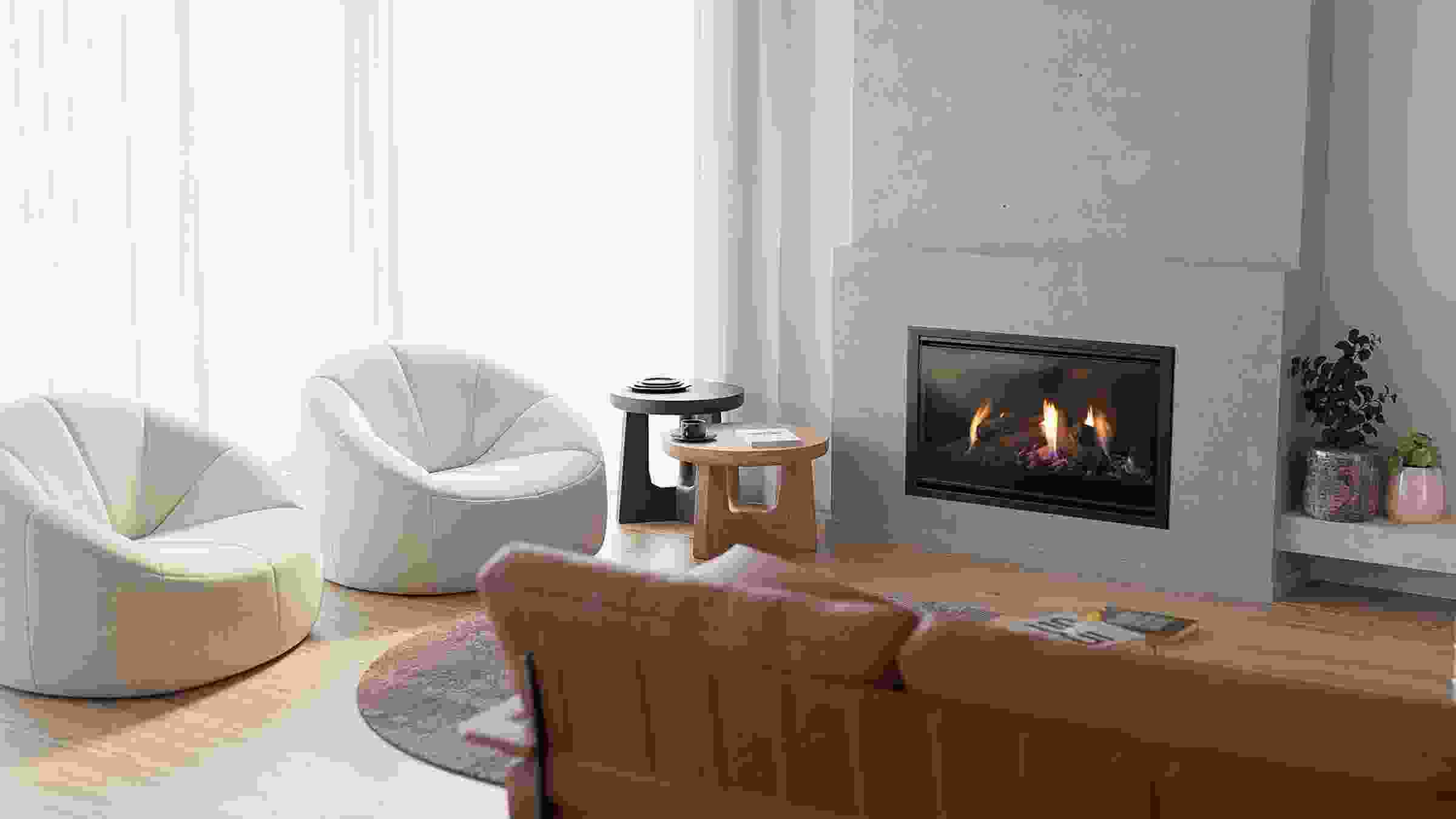 DF series gas fireplaces by Escea | ArchitectureAu