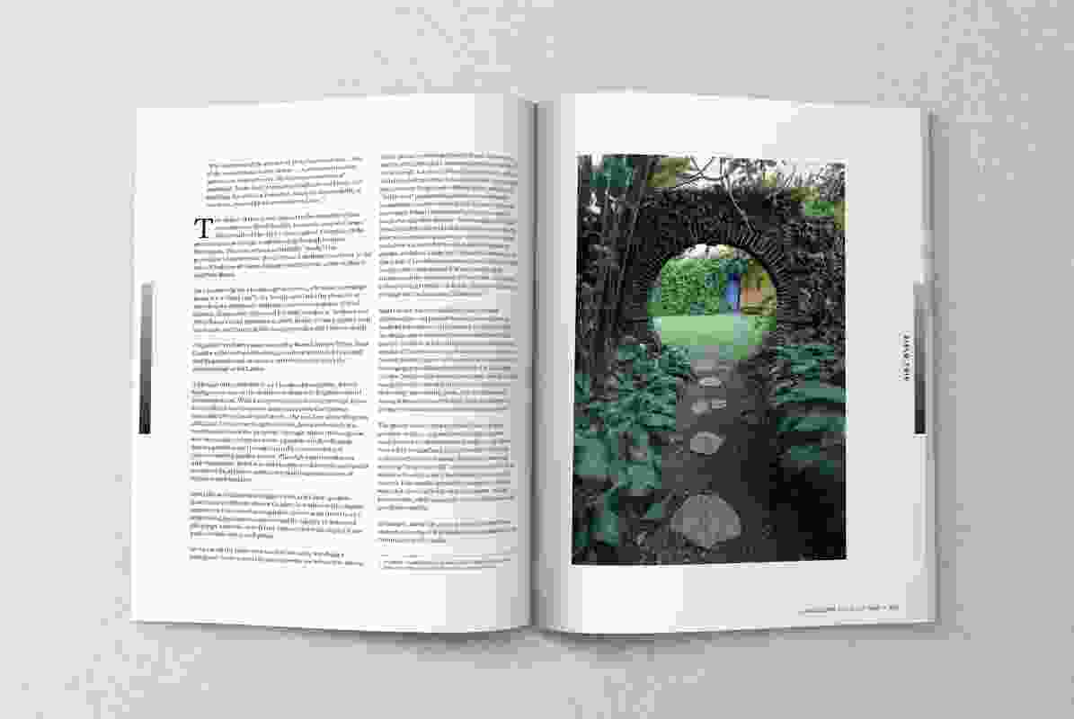A spread from the August 2018 issue of Landscape Architecture Australia.