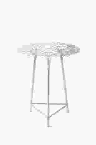 Woven steel table by Japanese design group Nendo for Han gallery.