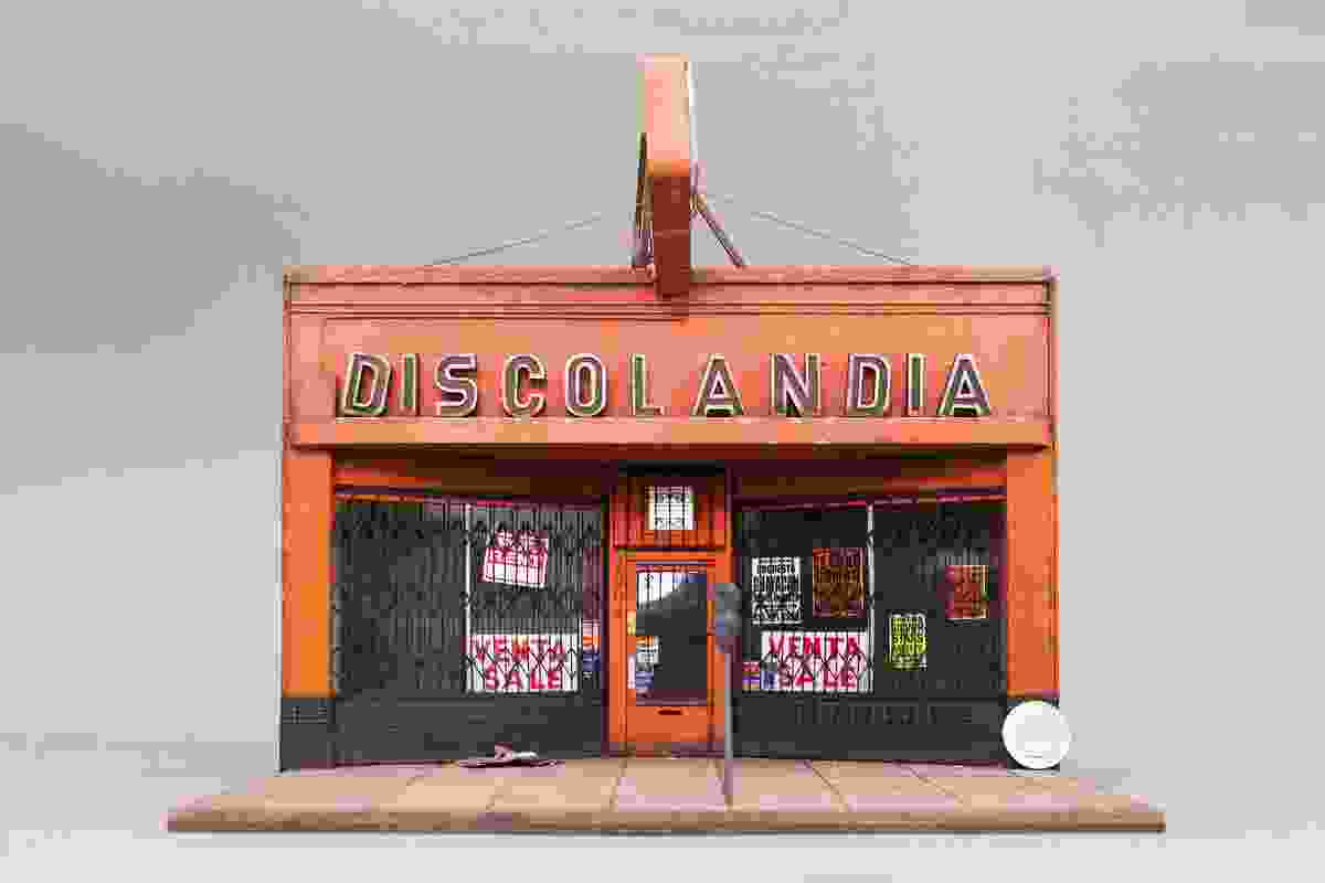 Based on an old record shop in the Mission District in San Francisco, Discolandia was exhibited in California.