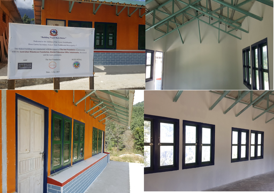 New school building in Garma, Nepal.