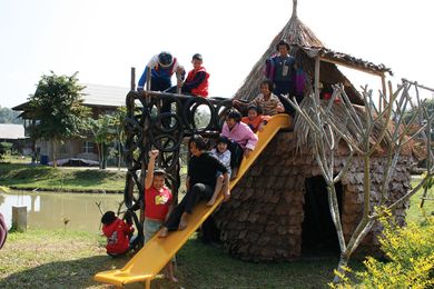 Playground Ideas’ first playground in Chiang Dao, Thailand.