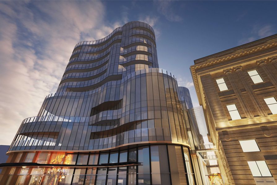 Artist's visualization of the Adelaide Casino expansion.