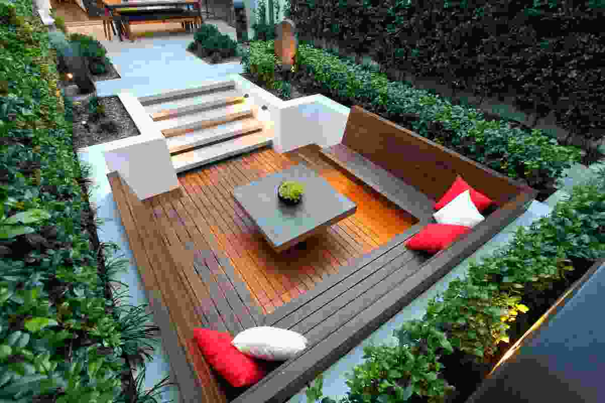 A garden by Steve Warner of Outhouse Design. Warner won the Allan Correy Award for Design Excellence. 
