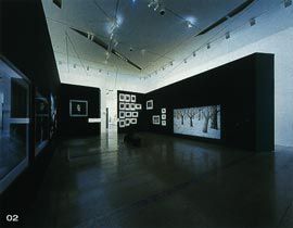Enclosure on the Level 3 galleries housing an installation of work by Peter Booth and Bill Henson. Image: Trevor Mein.