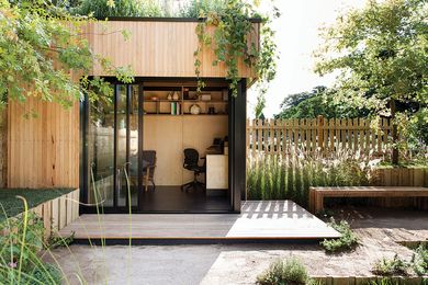 The multi-use space has a green roof.