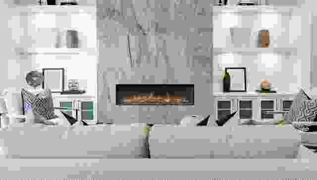 Ambe Linear, Square and Multi frameless electric fireplaces by Escea