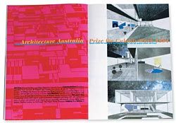  Opening spread from       Architecture Australia, January/February, 1994. The year’s winner, Port Adelaide Housing, by Michael Markham and Abbie Galvin, described by juror Ian McDougall as “alternative concepts for living to those sponsored by the ignorant real estate industry”. 