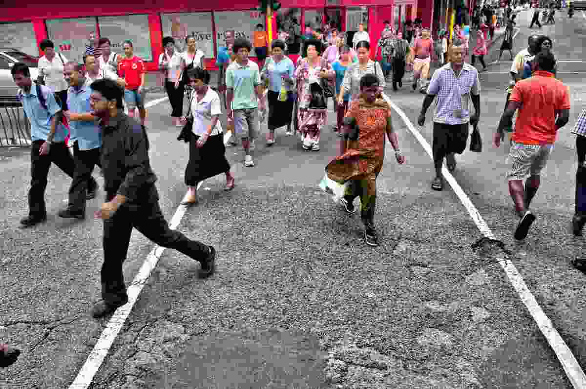 Street scene from Suva, Fiji, 2012. 