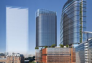 A reference design for Central Place Sydney, for which an architectural design competition is underway.