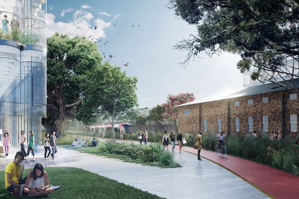 A concept design for the University of Sydney's Parramatta-Westmead campus.