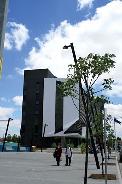 The new Civic Plaza in Broadmeadows by Haskell Architects and Jones and Whitehead Landscape Architects. 