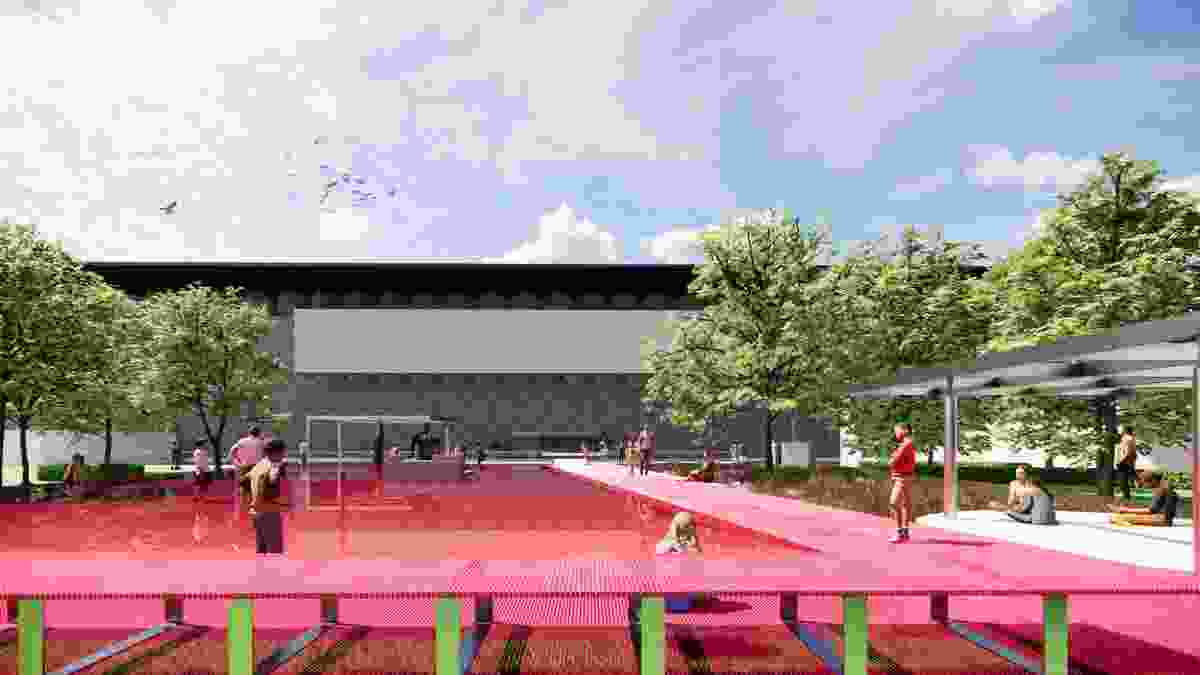 NGV's pink pond installation to open in November ArchitectureAu