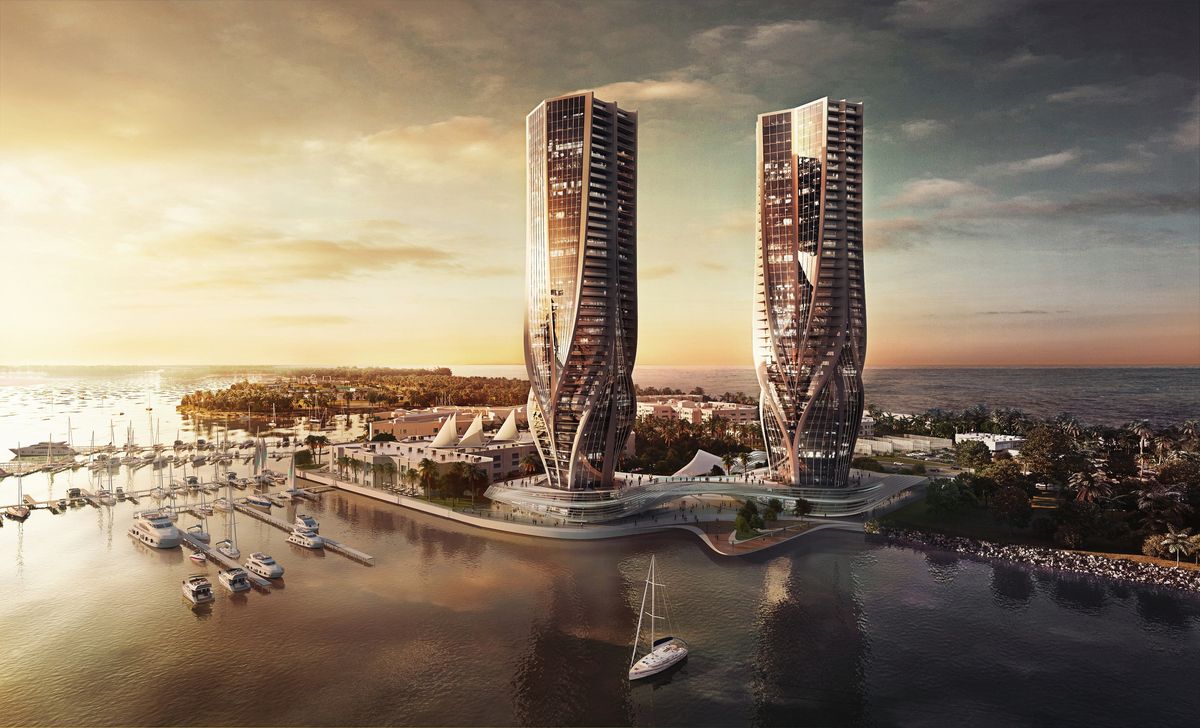 Double take Zaha Hadid's twin towers on the GC ArchitectureAu