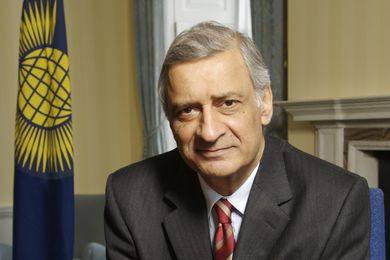 Kamalesh Sharma, secretary general of the Commonwealth of Nations.