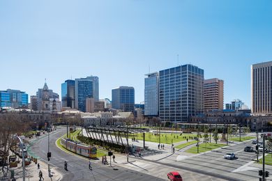 Victoria Square/ Tarntanyangga Urban Regeneration Project by TCL (Taylor Cullity Lethlean).