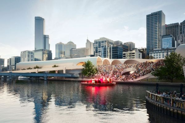 The winning design for Flinders Street Station by Hassell and Herzog & de Meuron.