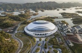 The velodrome was constructed for the Hangzhou 2022 Asian Games