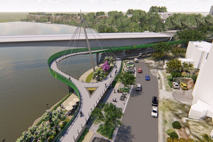 Bicycle bridge mooted for Brisbane | ArchitectureAU