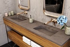 Corian multi-basin Washplanes lend a personal touch to public bathrooms