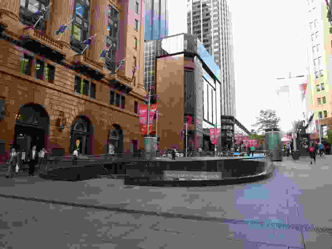The existing Martin Place.