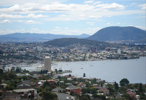 View of Hobart’s CBD.
