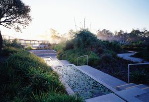 The water stair as photographed in 2005.