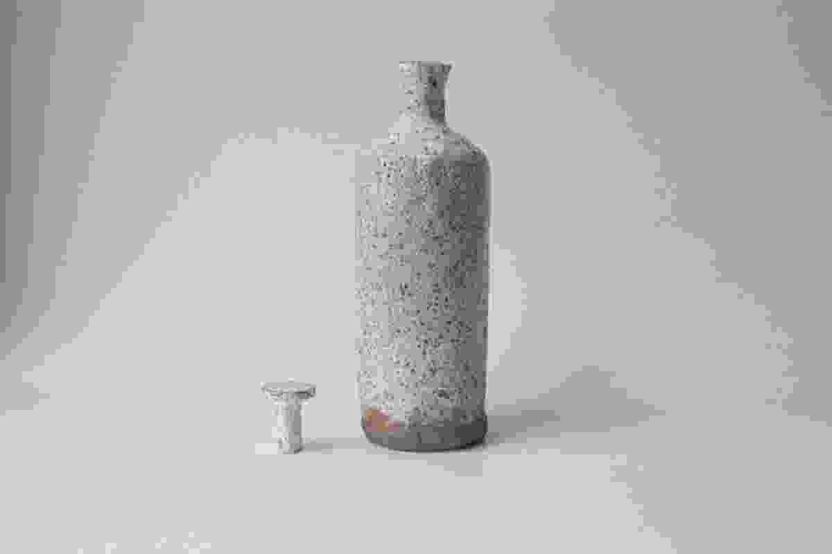 Shino Bottle by Slab and Slub.