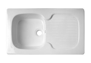 Acquello Fireclay single inset sink.