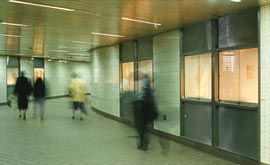 Subplot, an installation by Dianne Peacock at the Spencer Street Railway Station.