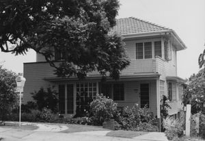 This house was designed by architect Frederick Bruce Lucas as his own residence in 1941.