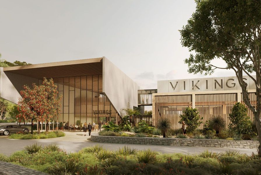 Proposal for a major club venue in Jerrabomberra by Benson McCormack Architecture.