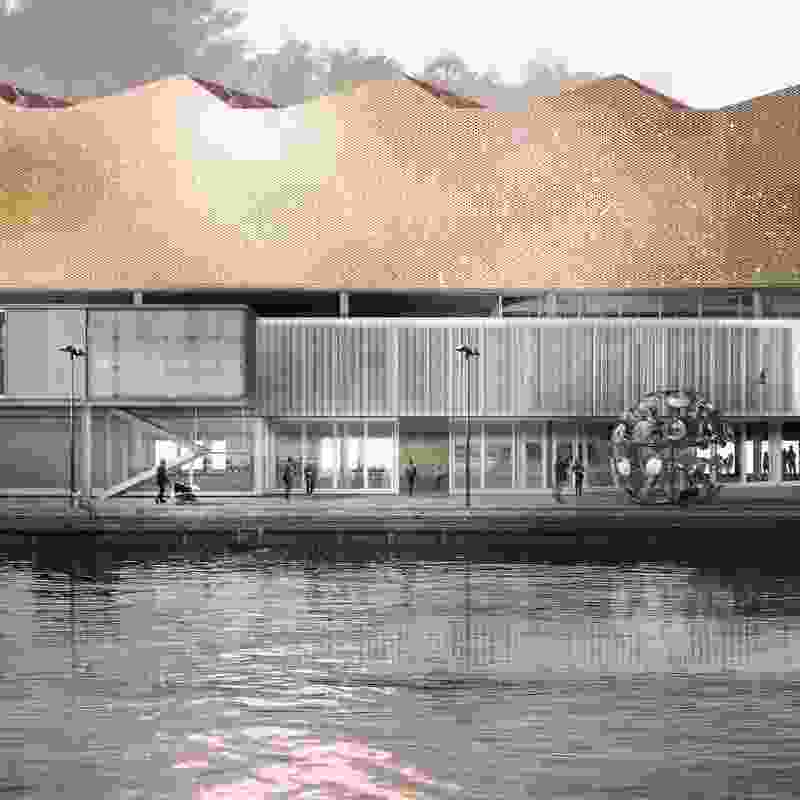 Anonymous finalist GH-1128435973. At the dock level, the museum will act as a community centre, incubator for innovation and social commons for the city.