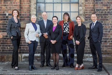 Clover Moore's 2016 Independent Team: Catherine Lezer, Kerryn Phelps, Philip Thalis, Clover Moore, Jess Scully, Jess Miller and Robert Kok.