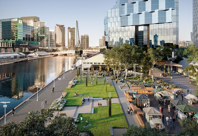The proposed Seafarers Rest waterfront park designed by Oculus.