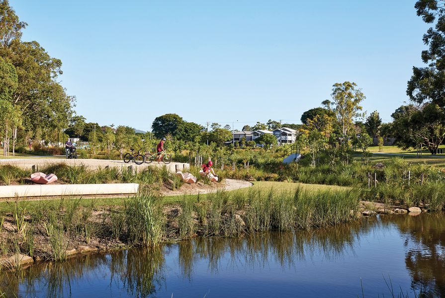 Hanlon Park / Bur’uda Waterway Rejuvenation by Brisbane City Council, Tract, Bligh Tanner, Epoca Constructions and AECOM