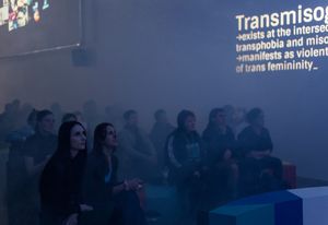 A live broadcast of an episode of Workaround at RMIT Design Hub.