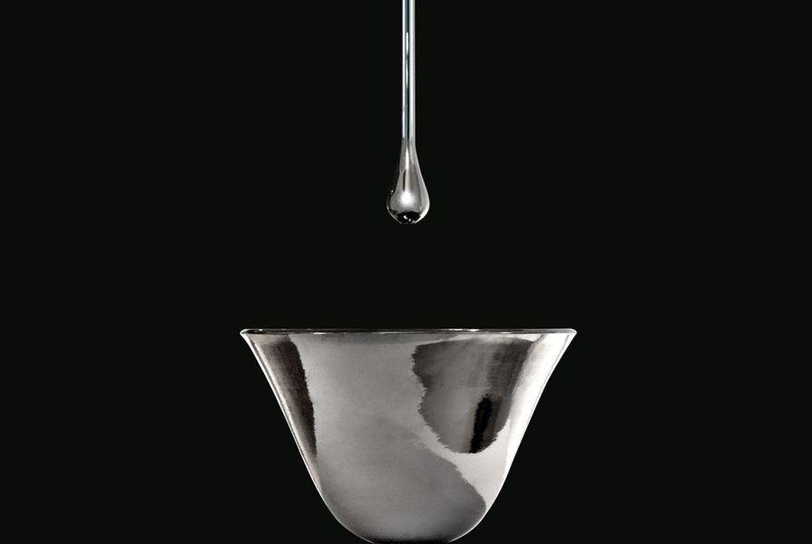 Gessi Goccia ceiling-mounted faucet from Abey.