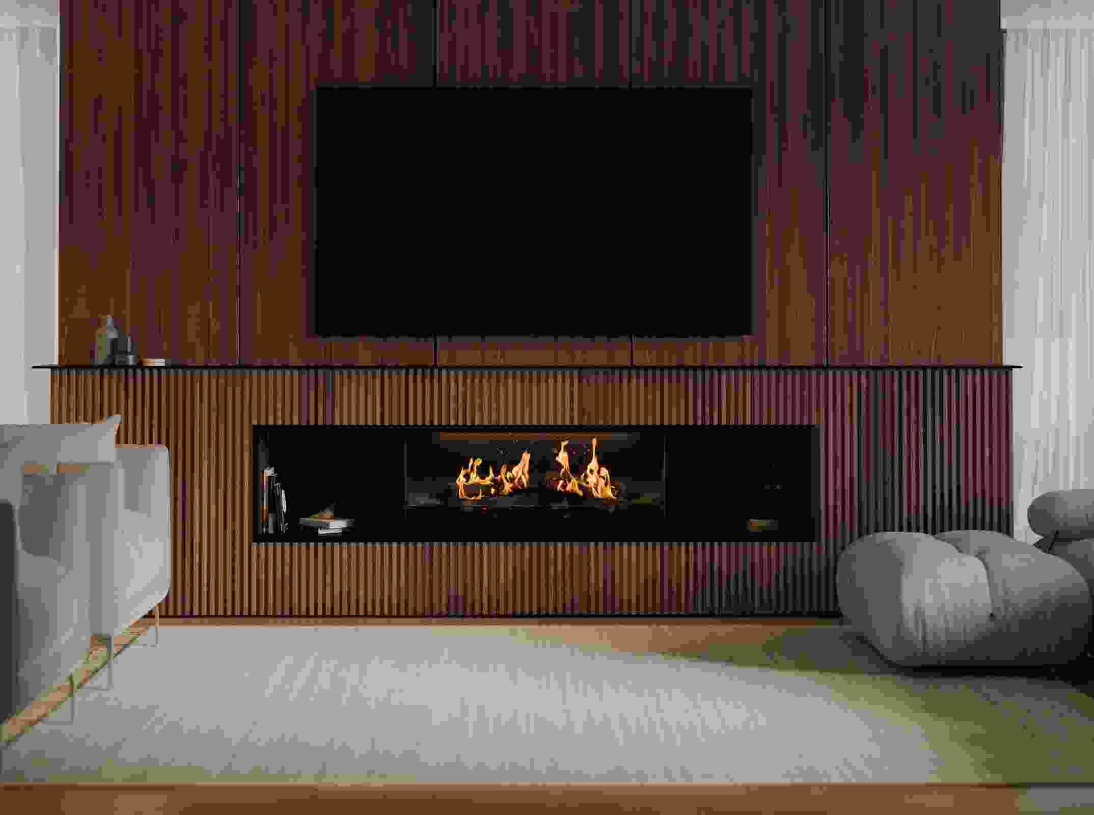 LE Series Holographic Electric Fireplaces from Escea | ArchitectureAu