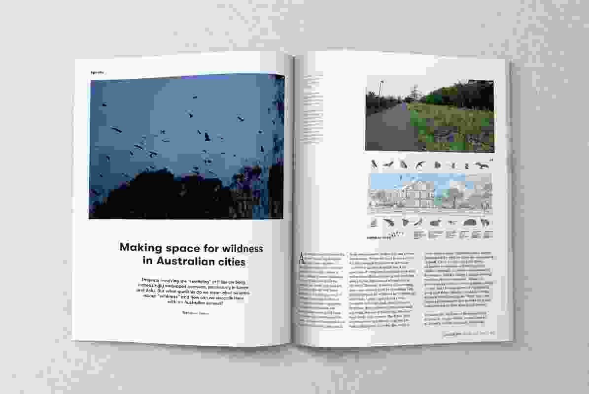 A spread from the pages of the February 2022 issue of Landscape Architecture Australia