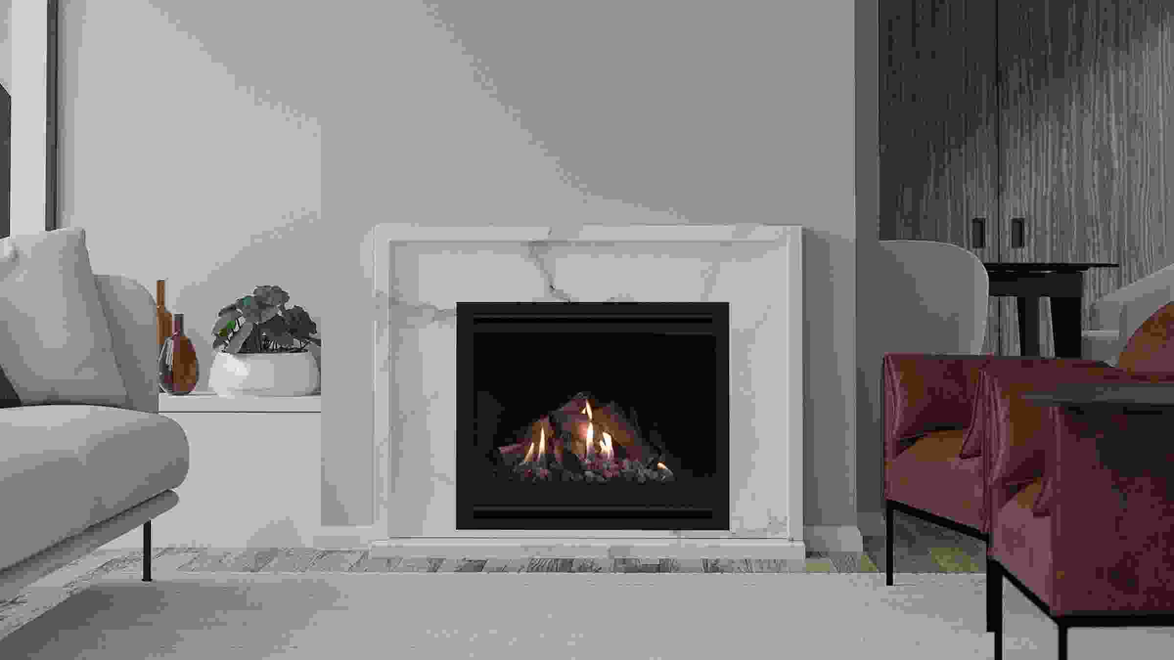 DF series gas fireplaces by Escea | ArchitectureAu