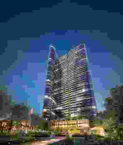The approved East Tower designed by Fender Katsalidis Architects in Melbourne Quarter development.