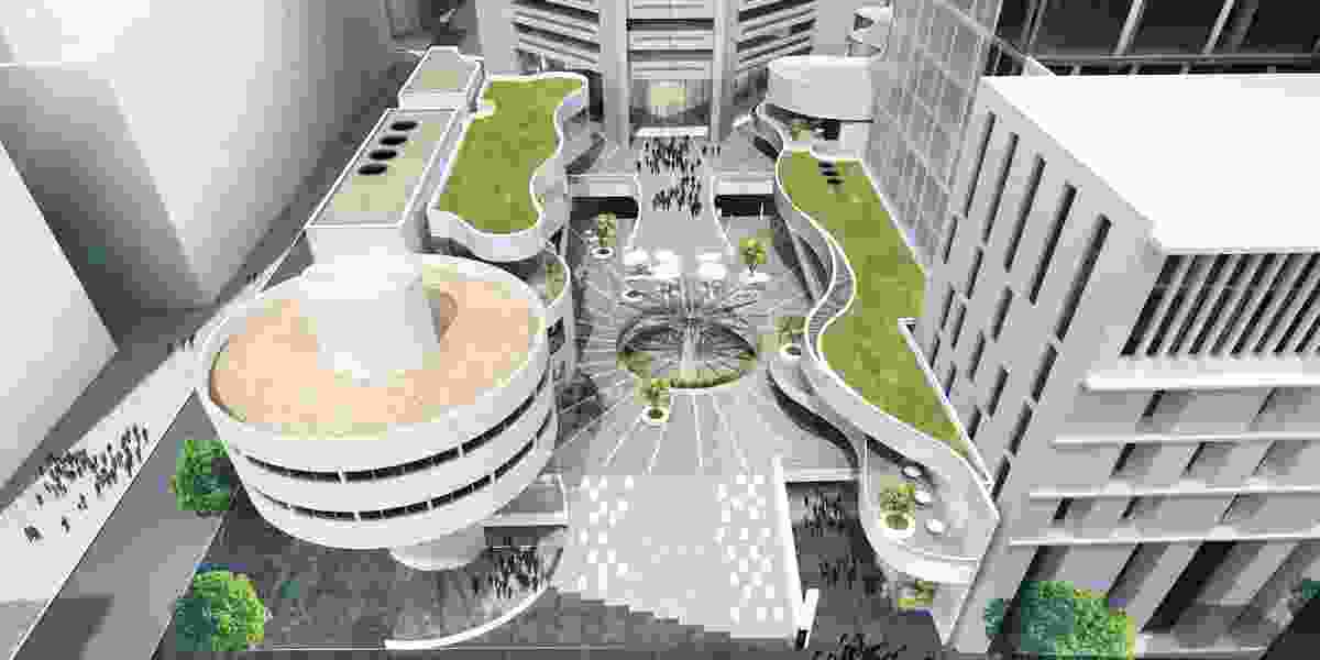 The proposed new podium addition to the Harry Seidler-designed MLC Centre in Sydney.