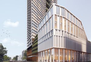 Mixed-use development at 614–632 High Street, Penrith, designed by DKO with landscape architect Turf Design Studio.