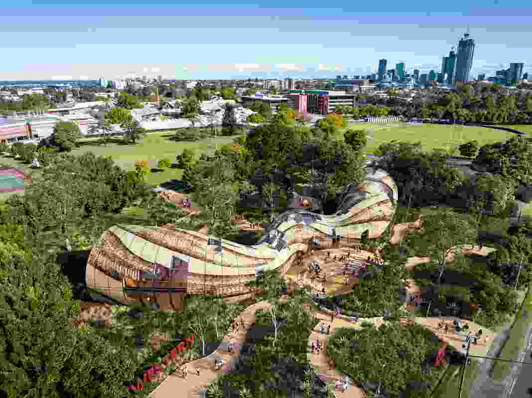 A reference design for Western Sydney University's proposed Indigenous Centre of Excellence by Allen, Jack and Cottier.