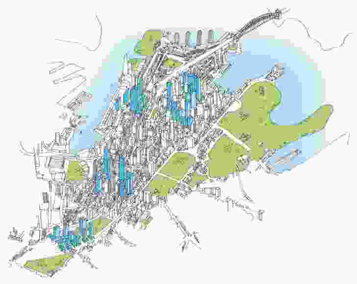 Tower clusters in the City of Sydney's Central Sydney Planning Strategy.