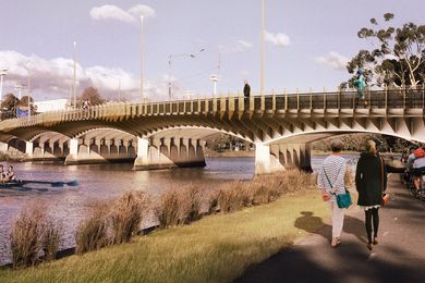 Design for Swan Street Bridge upgrade by BKK Architects.